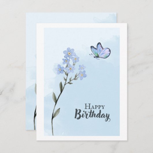 蝶の誕生日の願い (正面/裏面)