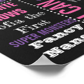 蝶の誕生日パーティシャルボードサイン ポスター (角)