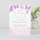 蝶の誕生日パーティー招待蝶 招待状 (スタンド正面)