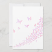 蝶の誕生日パーティー招待蝶 招待状 (裏面)