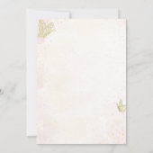 蝶の誕生日パーティー 編集可能な招待状 招待状 (裏面)