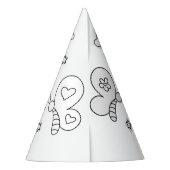 蝶の誕生日パーティー – 色あなたのパーティー帽子 パーティーハット (裏面)