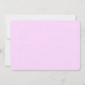 蝶の誕生日ピンクの金ゴールド紫の写真 招待状 (裏面)