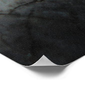 蝶の誕生日写真プリント ポスター (角)