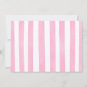 蝶の誕生日写真招待状 招待状 (裏面)