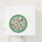 蝶の誕生日、パーティーのコラージュのアイテム フェイバータグ (インサイチュ)