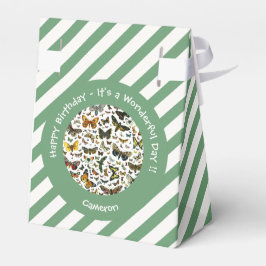 蝶の誕生日、パーティーのコラージュのアイテム フェイバーボックス