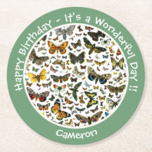 蝶の誕生日、パーティーのコラージュのアイテム