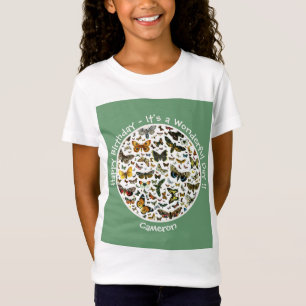 蝶の誕生日、パーティーのコラージュのアイテム Tシャツ