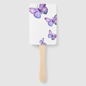 蝶の赤ちゃんシャワエレガントーありがとうスクリプト ハンドファン (裏面)