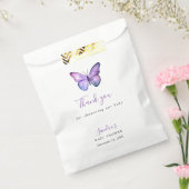 蝶の赤ちゃんシャワエレガントーありがとうスクリプト フェイバーバッグ (封をした状態)
