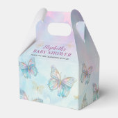蝶の赤ちゃんシャワーに会って魅惑の夢 フェイバーボックス (裏面サイド)