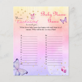 蝶の赤ちゃんシャワーの名前ゲームに出会うように魅了された