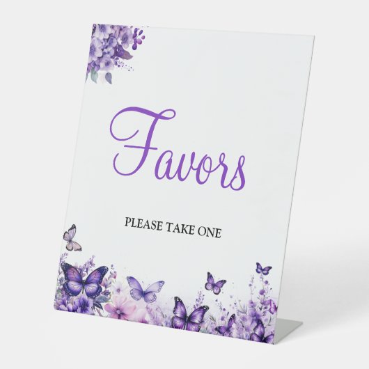 蝶の赤ちゃんシャワー好み 台座サイン (正面)