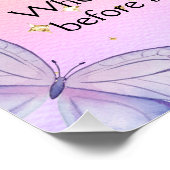 蝶の赤ちゃんシャワー狩りゲームに会うように魅了 ポスター (コーナー)