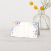 蝶の赤ちゃんシャワー食品ラベルまたは座席表 プレイスカード (正面)