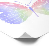 蝶の赤ちゃんシャワー ポスター (角)