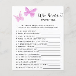 蝶の赤ちゃんシャワー、誰がママを知っ最高のている