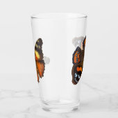 蝶の赤と黄色 タンブラーグラス (右)