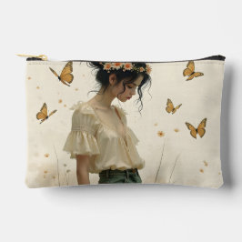 蝶の踊りの穏やかな優雅さ アクセサリーポーチ