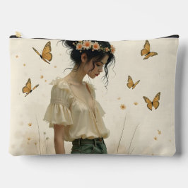 蝶の踊りの穏やかな優雅さ アクセサリーポーチ