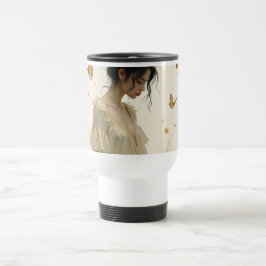 蝶の踊りの穏やかな優雅さ トラベルマグ