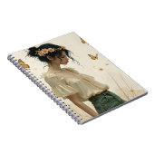 蝶の踊りの穏やかな優雅さ ノートブック (右側)