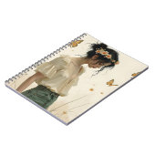 蝶の踊りの穏やかな優雅さ ノートブック (左側)