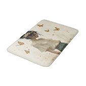 蝶の踊りの穏やかな優雅さ バスマット (アングル)