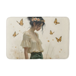 蝶の踊りの穏やかな優雅さ バスマット