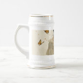 蝶の踊りの穏やかな優雅さ ビールジョッキ (左)