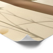 蝶の踊りの穏やかな優雅さ ポスター (角)