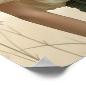 蝶の踊りの穏やかな優雅さ ポスター (角)