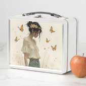 蝶の踊りの穏やかな優雅さ メタルランチボックス (インサイチュ)