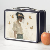 蝶の踊りの穏やかな優雅さ メタルランチボックス (インサイチュ)