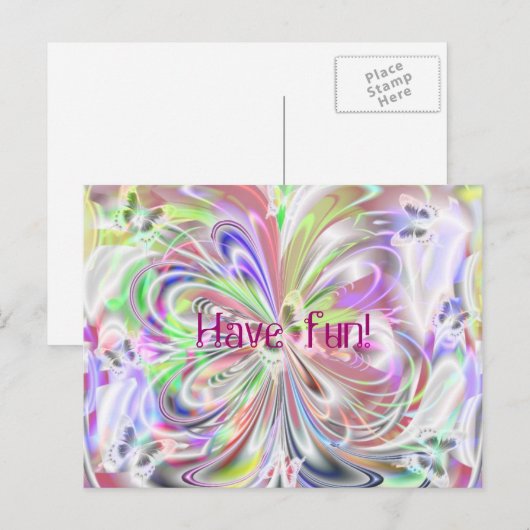 蝶の踊り ポストカード (正面/裏面)