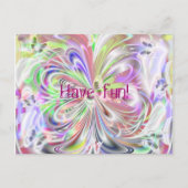 蝶の踊り ポストカード (正面)