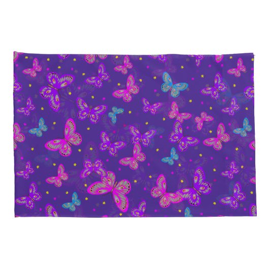 蝶の踊り 枕カバー (裏面-右)