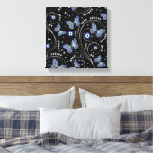 蝶の邪悪な目のパターン キャンバスプリント (インサイチュ (寝室))