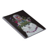 蝶の鐘瓶を持つ白猫 ノートブック (右側)