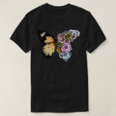 蝶の開花 Tシャツ (デザイン正面)
