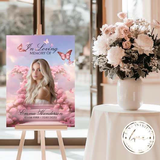 蝶の階段のメモリアルウェルカムサイン ポスター