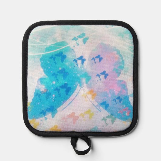 蝶の雲 鍋敷き (正面)