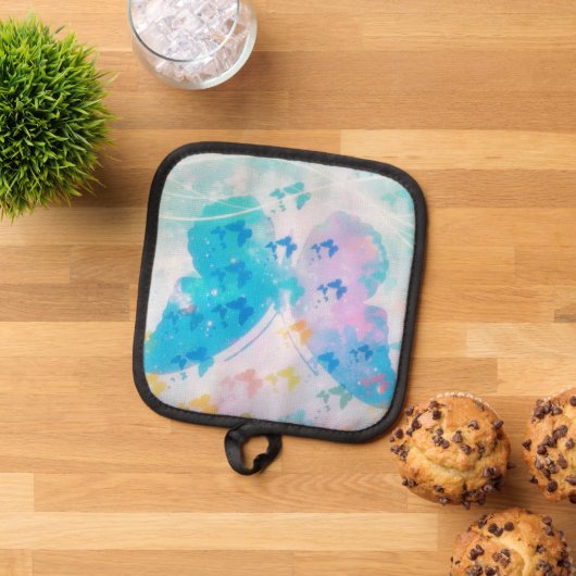 蝶の雲 鍋敷き (トップダウン)