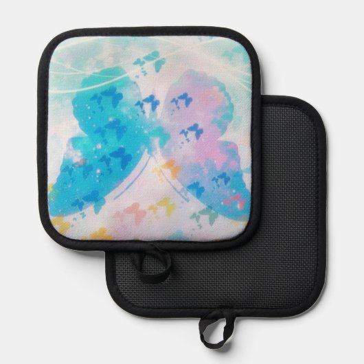 蝶の雲 鍋敷き (正面/裏面)