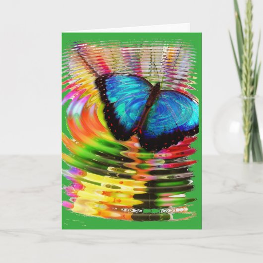 蝶の青いカードは盗まれない カード (正面)