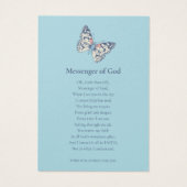 蝶の青い詩色彩の鮮やかを思い出して葬儀 (裏面)