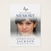 蝶の青い詩色彩の鮮やかを思い出して葬儀 (正面)