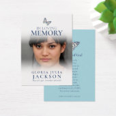 蝶の青い詩色彩の鮮やかを思い出して葬儀 (デスク)