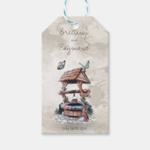 蝶の願い井戸メッセージカード